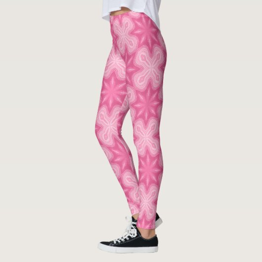 Rosa und Weiß Leggings (Links)