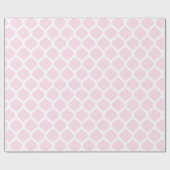 Rosa und Weiß marokkanisches Muster Geschenkpapier (Flach)