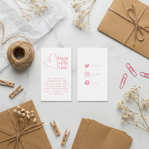 Rosa und weiß, mit Liebe, soziale Verbindungen Begleitkarte