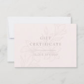 Rosa und Weiß | Modern Boho Minimal Floral (Vorderseite)