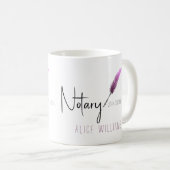 Rosa und Weiß Modernes Minimalistisches, einfaches Kaffeetasse (VorderseiteRechts)