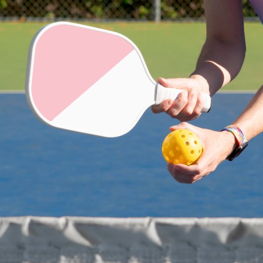 Rosa und Weiß Pickleball Schläger (InSitu)