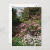 Rosa und Weiß Rhododendron | Thomas Allen, Jr. Postkarte (Vorne/Hinten)