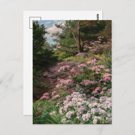 Rosa und Weiß Rhododendron | Thomas Allen, Jr. Postkarte (Vorne/Hinten)