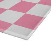 Rosa und Weiß Schneidebrett (Ecke)