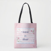 Rosa und Weiß "Schwestern in Christus" Bibel Tote Tasche (Vorderseite)