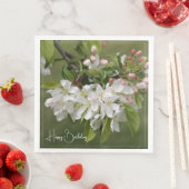 Rosa und Weiß Serviette (Beispiel)