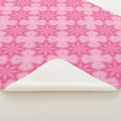 Rosa und Weiß Sherpadecke (3/4)