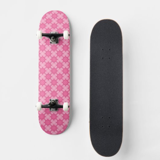 Rosa und Weiß Skateboard (Vorderseite)