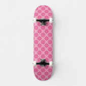Rosa und Weiß Skateboard (Vorderseite)