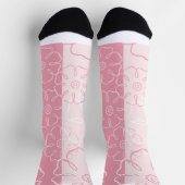 Rosa und Weiß Socken (Oben)