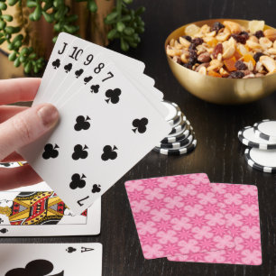Rosa und Weiß Spielkarten