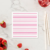 Rosa und Weiß Streifenmuster Serviette (Beispiel)