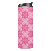 Rosa und Weiß Thermosbecher (Nach links gedreht)