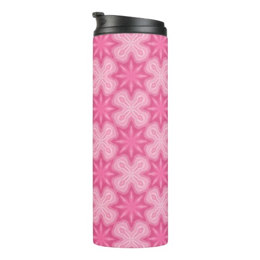 Rosa und Weiß Thermosbecher (Nach rechts gedreht)