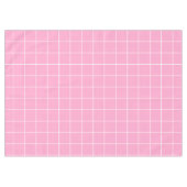Rosa und Weiß Tischdecke (Vorderseite (Horizontal))