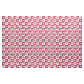 Rosa und Weiß überprüftes Mops-Gewebe Stoff (Yard (91,4 cm))