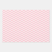 Rosa und Weiß Unterschiedliche Größen Zickzack Geschenkpapier Set (Vorderseite 3)