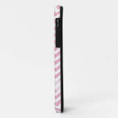 Rosa und weiß Zickzack Case-Mate iPhone Hülle (Hinten/Links)