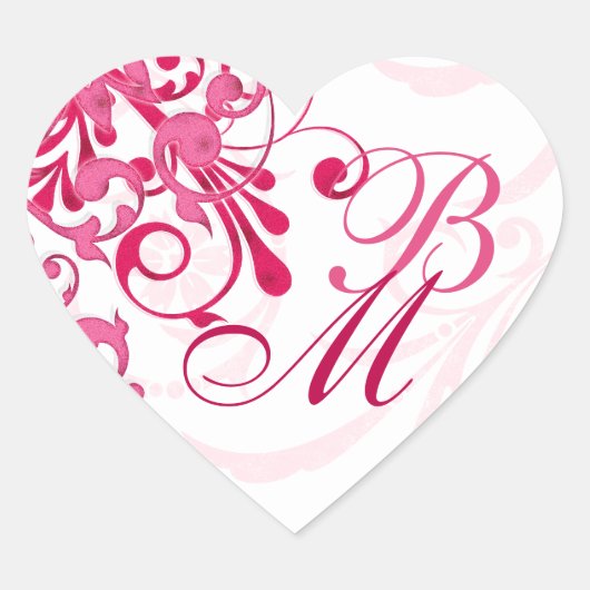 Rosa und weiße Abstrakte Umschlag Aufkleber (Vorderseite)