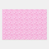 Rosa und weiße Alkoholtinte Geschenkpapier Set (Vorderseite 3)