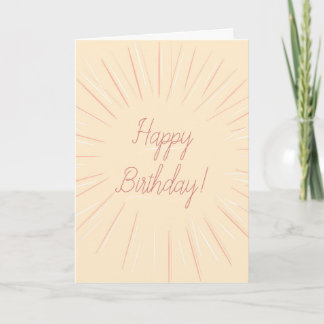 Rosa und Weiße Alles Gute zum Geburtstag Karte