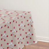 Rosa und weiße Apfelblüte auf Lucky Beige Tischdecke (Beispiel)