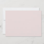 Rosa und weiße Babydusche - Einladung (Rückseite)