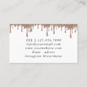 Rosa und weiße Balkone Moderne Visitenkarte (Rückseite)