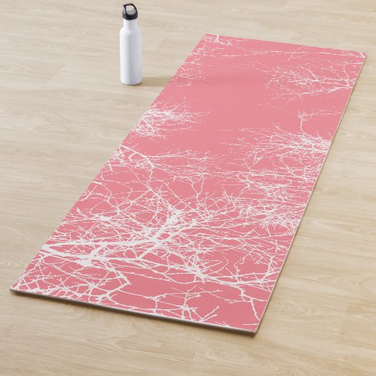 Rosa und weiße Bäume Yogamatte (Beispiel)