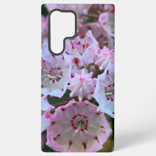 Rosa und weiße Berglorbeerblüten Samsung Galaxy Hülle