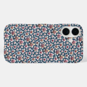 Rosa und weiße Blume auf dunklem Hintergrund Case-Mate iPhone Hülle (Rückseite (Horizontal))