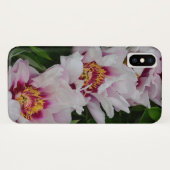 Rosa und weiße Blume Case-Mate iPhone Hülle (Rückseite (Horizontal))