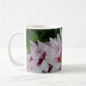 Rosa und weiße Blume Kaffeetasse (Links)