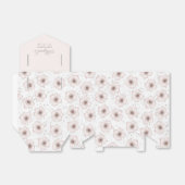 Rosa und weiße Blume Kinderdusche Geschenkschachtel (Ungefaltet)