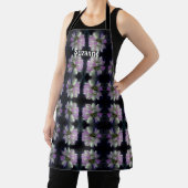 Rosa und weiße Blume Muster Personalisiert Schürze (InSitu)