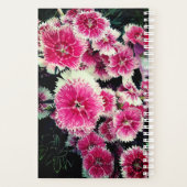 Rosa und weiße Blume Planer (Rückseite)