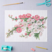 Rosa und weiße Blume sprüht Seidenpapier (Basteln)