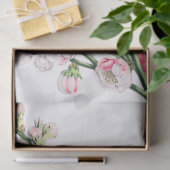 Rosa und weiße Blume sprüht Seidenpapier (Geschenk)