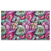 Rosa und Weiße Blume Stoff (Fat Quarter (45,7 x 55,9 cm))