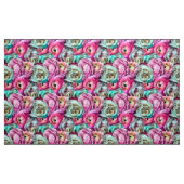 Rosa und Weiße Blume Stoff (Yard (91,4 cm))