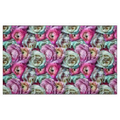 Rosa und Weiße Blume Stoff (Fat Quarter (45,7 x 55,9 cm))