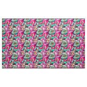 Rosa und Weiße Blume Stoff (Yard (91,4 cm))