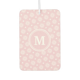 Rosa und weiße Blumenmuster Autolufterfrischer