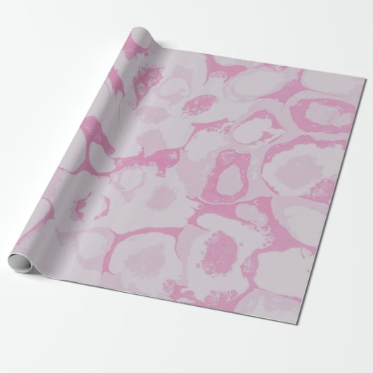 Rosa und weiße Blumentextilien Geschenkpapier (Ungerollt)