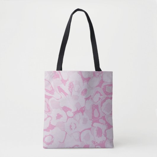 Rosa und weiße Blumentextilien Tasche (Vorderseite)