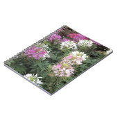 Rosa und weiße Blüten Notizblock (Linke Seite)