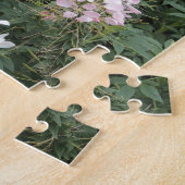 Rosa und weiße Blüten Puzzle (Seite)