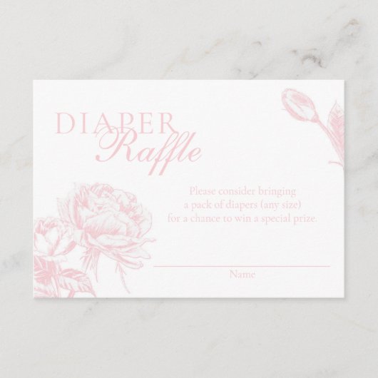 Rosa und weiße Blütenblätter Begleitkarte (Vorderseite)