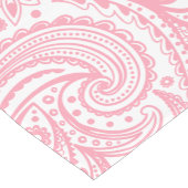 Rosa und weiße Blütenmuster Kurzer Tischläufer (Ecke)